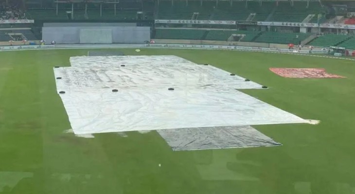 বৃষ্টিতে বন্ধ মিরপুর টেস্টের খেলা